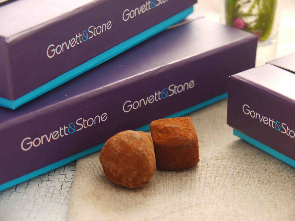 Gorvett and Stone boxes of handmade chocolates