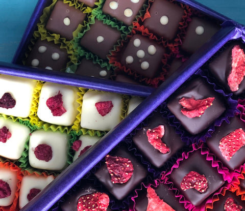 Collection of Gorvett & Stone chocolate boxes
