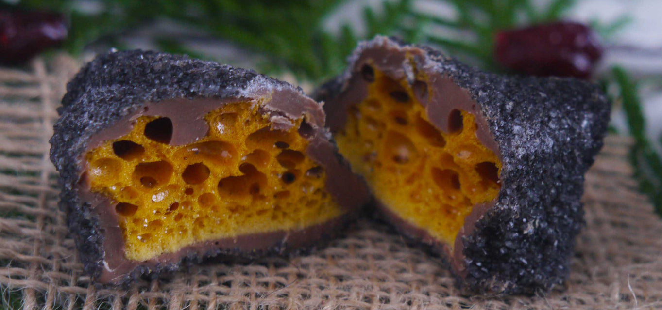 Chocolate Cinder Toffee Christmas Coal